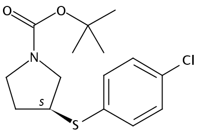 tert-butyl (3S)-3-(4-chlorophenyl)sulfanylpyrrolidine-1-carboxylate