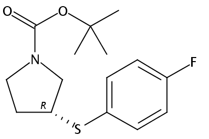 (R)-tert-Butyl 3-((4-fluorophenyl)thio)pyrrolidine-1-carboxylate