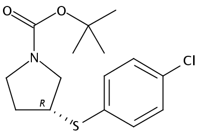 tert-butyl (3R)-3-(4-chlorophenyl)sulfanylpyrrolidine-1-carboxylate