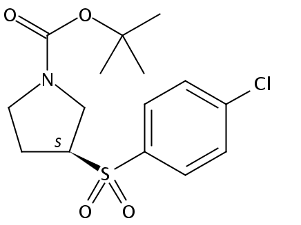 tert-butyl (3S)-3-(4-chlorophenyl)sulfonylpyrrolidine-1-carboxylate