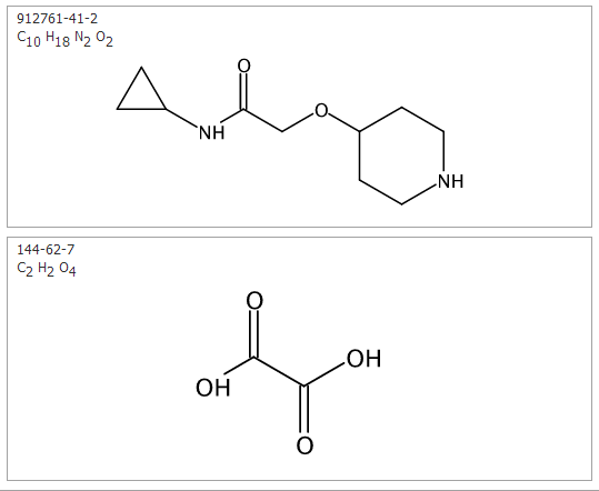 N-Cyclopropyl-2-(piperidin-4-yloxy)acetamide oxalate