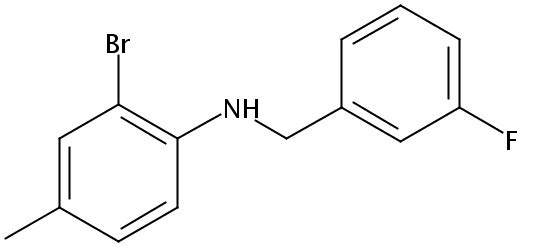 2-溴-N-(3-氟苄基)-4-甲基苯胺