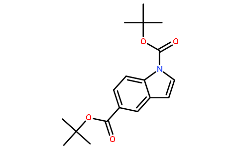 1-Boc-1H-吲哚-5-羧酸叔丁酯