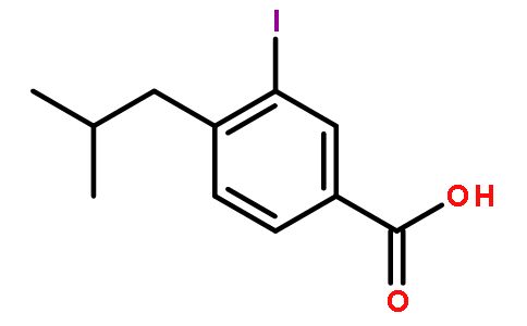 3-碘-4-异丁基苯甲酸