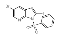 1-(benzenesulfonyl)-5-bromo-2-iodopyrrolo[2,3-b]pyridine