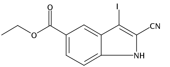 Ethyl 2-cyano-3-iodo-1H-indole-5-carboxylate