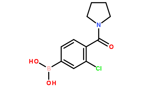 3-氯-4-(吡咯啉基-1-羰基)苯基硼酸