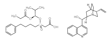 (8a,9R)-辛可宁-9-醇单[[(S)-[(1R)-2-甲基-1-(1-氧代丙氧基)丙氧基](4-苯基丁基)氧膦基]乙酸]盐