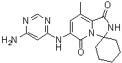 6'-[(6-氨基-4-嘧啶基)氨基]-8'-甲基螺[环己烷-1,3'(2'H)-咪唑并[1,5-a]吡啶]-1',5'-二酮