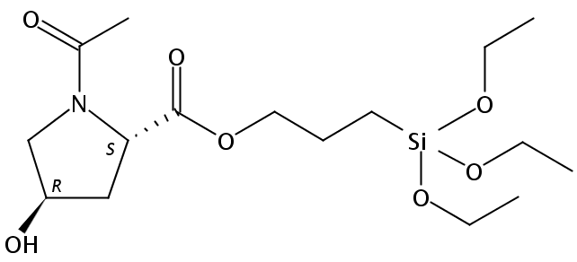 3-(氮-乙酰基-4-羟基丙酰氧基)丙基三乙氧基硅烷