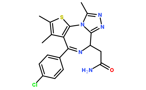 4-(4-氯苯基)-2,3,9-三甲基-6H-噻吩并[3,2-F][1,2,4]三唑并[4,3-A][1,4]二氮杂卓-6-乙酰胺
