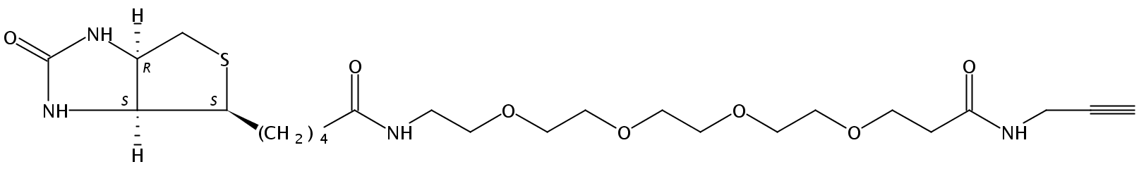 (3aS,4S,6aR)-六氢-2-氧代-N-(15-氧代-3,6,9,12-四氧杂-16-氮杂十九碳-18-炔-1-基)-1H-噻吩并[3,4-d]咪唑-4-戊酰胺