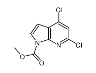 1H-吡咯并[2,3-b]吡啶-1-羧酸, 4,6-二氯-,甲酯