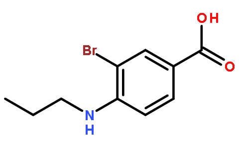 3-溴-4-(丙基氨基)苯甲酸