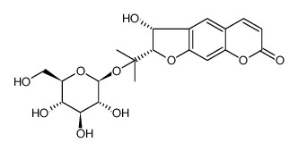 2-[(2S,3R)-3-Hydroxy-7-oxo-2,3-dihydro-7H-furo[3,2-g]chromen-2-yl ]-2-propanyl β-D-glucopyranoside