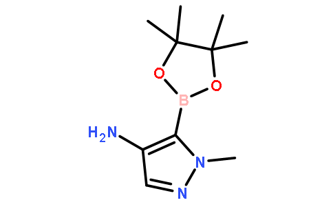 1-甲基-5-(4,4,5,5-四甲基-1,3,2-二噁硼烷-2-基)-1H-吡唑-4-胺