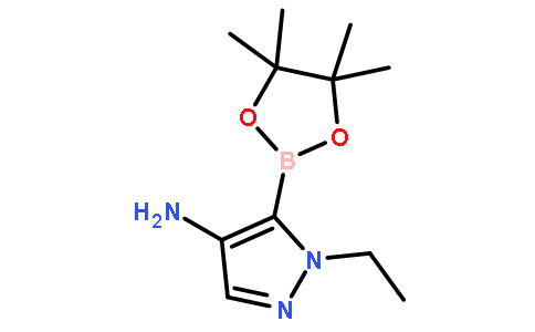 1-乙基-5-(4,4,5,5-四甲基-1,3,2-二噁硼烷-2-基)-1H-吡唑-4-胺