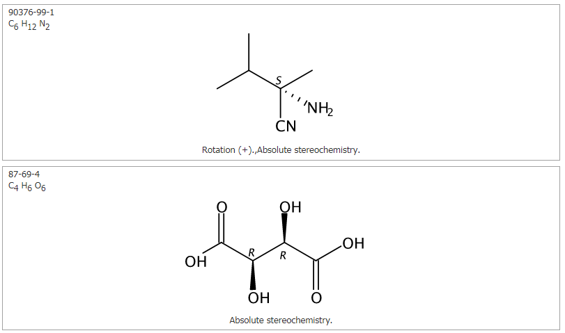 (2S)-2-Amino-2,3-dimethyl-butanenitrile L-(+)-Tartaric Acid