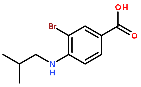 3-溴-4-(异丁基氨基)苯甲酸