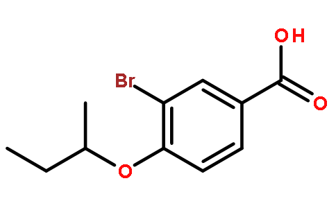 3-溴-4-仲丁氧基苯甲酸