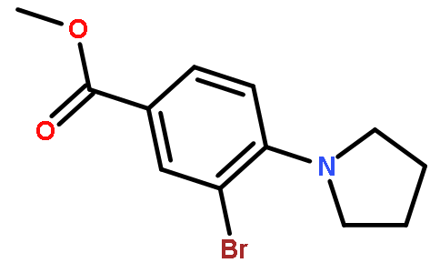 3-溴-4-(吡咯烷-1-基)苯甲酸甲酯