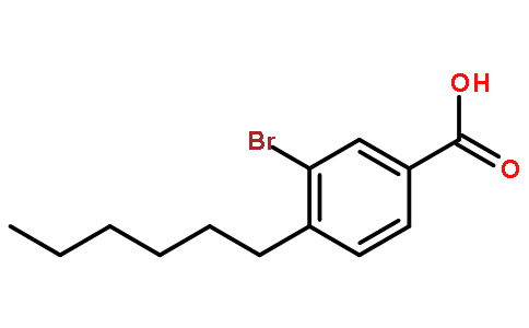 3-溴-4-己基苯甲酸