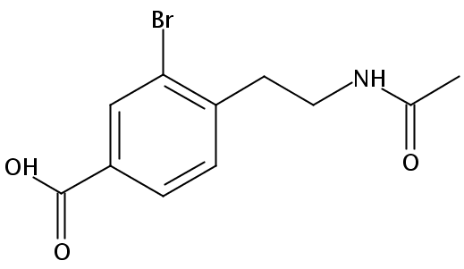 4-(2-乙酰氨基乙基)-3-溴苯甲酸