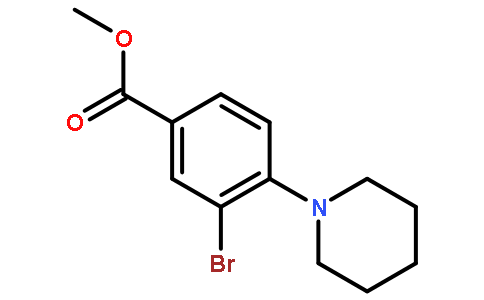 3-溴-4-(哌啶-1-基)苯甲酸甲酯