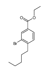 3-溴-4-戊基苯甲酸乙酯