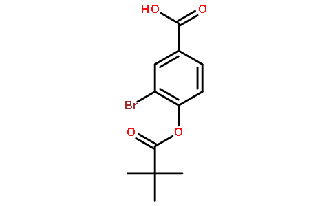 3-溴-4-(特戊酰氧基)苯甲酸