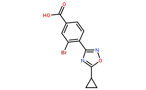 3-溴-4-(5-环丙基-1,2,4-噁二唑-3-基)苯甲酸