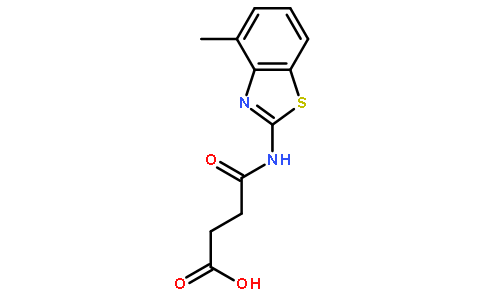 N-(4-甲基-苯并噻唑-2-基)-琥珀酰胺酸