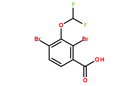 2,4-二溴-3-(二氟甲氧基)苯甲酸