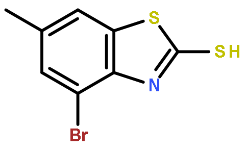 4-溴-2-疏基-6-甲基苯并噻唑