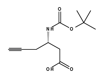(S)-3-(Boc-氨基)-5-己炔酸