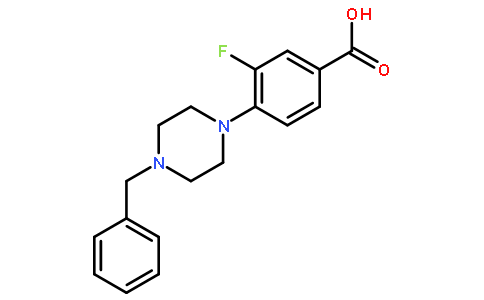4-(4-苄基-1-哌嗪)-3-氟苯甲酸