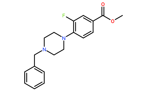 4-(4-苄基-1-哌嗪)-3-氟苯甲酸甲酯