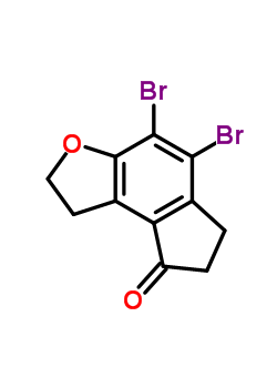 4,5-二溴-1,2,6,7-四氢-8H-茚并[5,4-b]呋喃-8-酮
