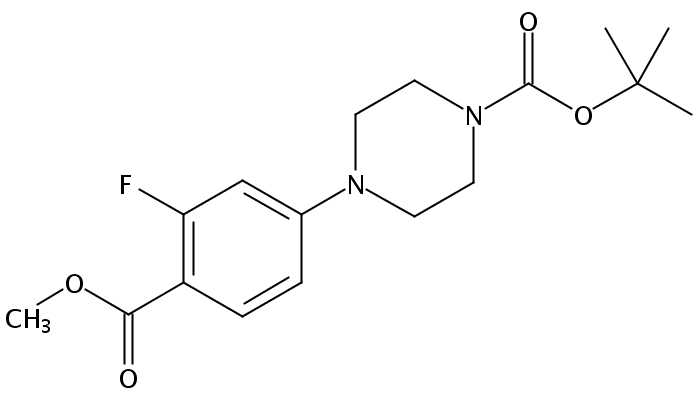 tert-Butyl 4-(3-fluoro-4-(methoxycarbonyl)phenyl)piperazine-1-carboxylate