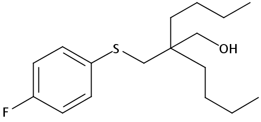 2-Butyl-2-(((4-fluorophenyl)thio)methyl)hexan-1-ol