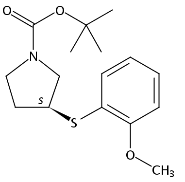 (S)-tert-Butyl 3-((2-methoxyphenyl)thio)pyrrolidine-1-carboxylate
