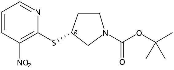 (R)-tert-Butyl 3-((3-nitropyridin-2-yl)thio)pyrrolidine-1-carboxylate