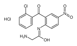 2-amino-N-[2-(2-chlorobenzoyl)-4-nitrophenyl]acetamide,hydrochloride