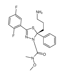(2R)-2-(3-氨基丙基)-5-(2,5-二氟苯基)-N-甲氧基-N-甲基-2-苯基-1,3,4-噻二唑-3(2H)-甲酰胺