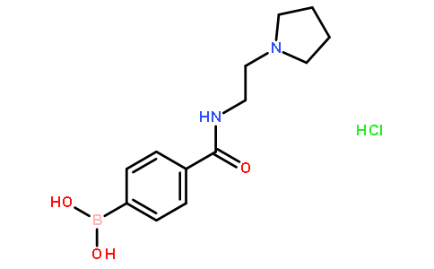 4-(2-(吡咯烷-1-基)乙基氨基甲酰)苯硼酸盐酸盐