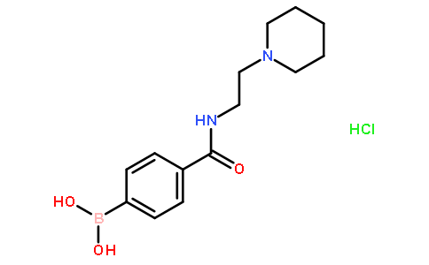 4-[2-(1-哌啶基)乙基氨甲酰基]苯硼酸盐酸盐