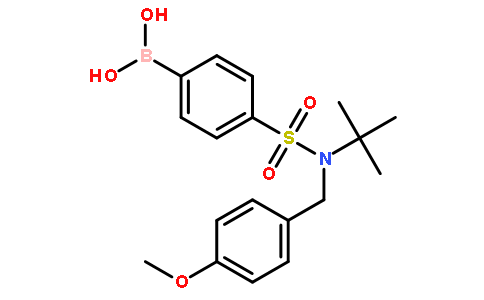 4-[叔丁基(4-甲氧基苄基)磺酰胺基]苯硼酸