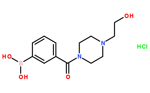 3-[4-(2-羟基乙基)-1-哌啶基羰基]苯硼酸盐酸盐