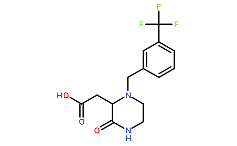 {3-Oxo-1-[3-(trifluoromethyl)benzyl]-2-piperazinyl}acetic acid