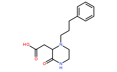 [3-Oxo-1-(3-phenylpropyl)-2-piperazinyl]-acetic acid